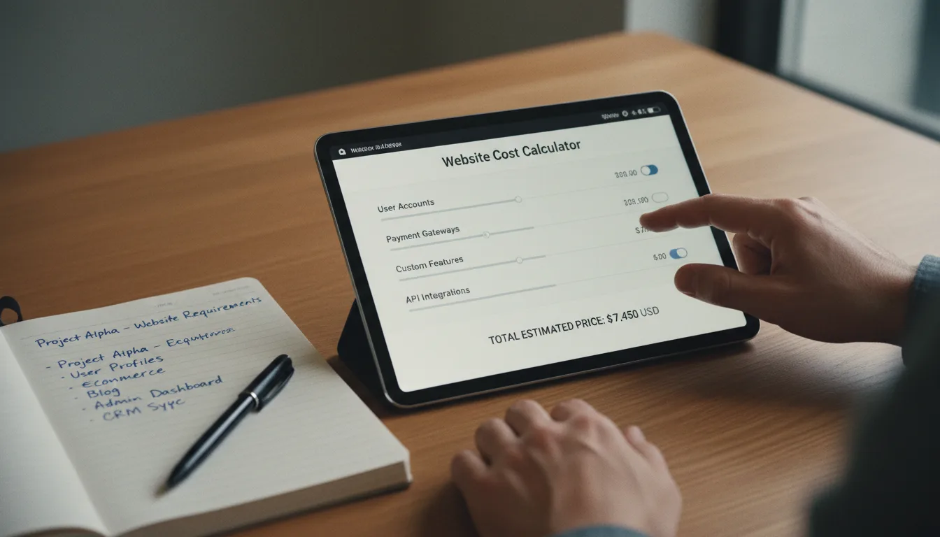 Website Kosten Rechner Guide fuer die Planung