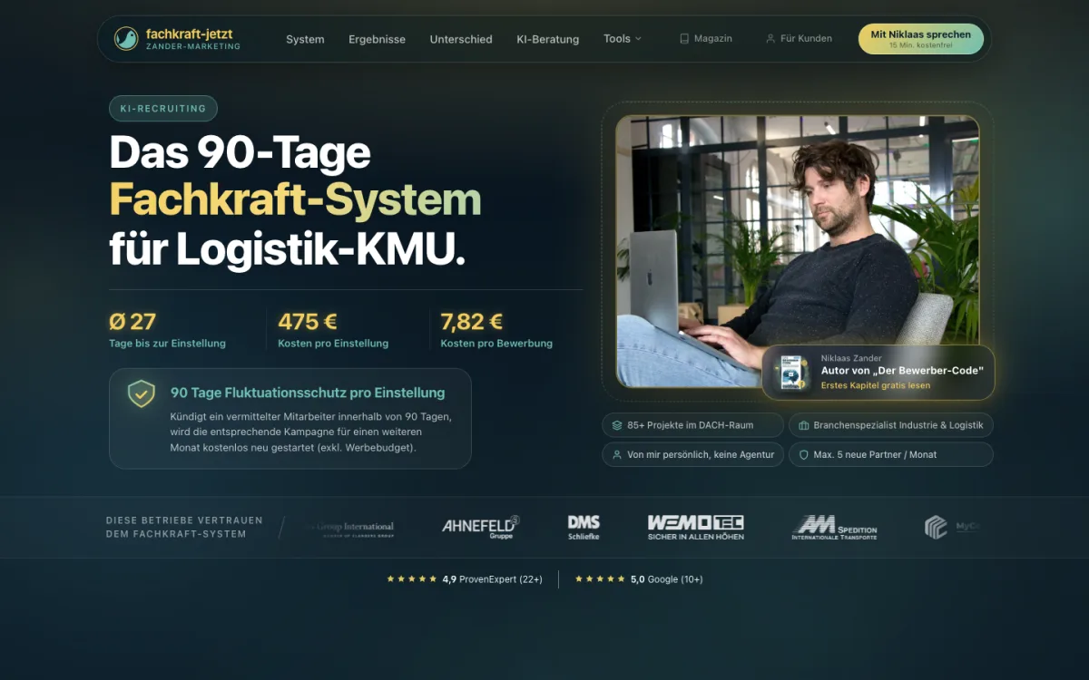 Referenz: Fachkraft-Jetzt Recruiting-Plattform