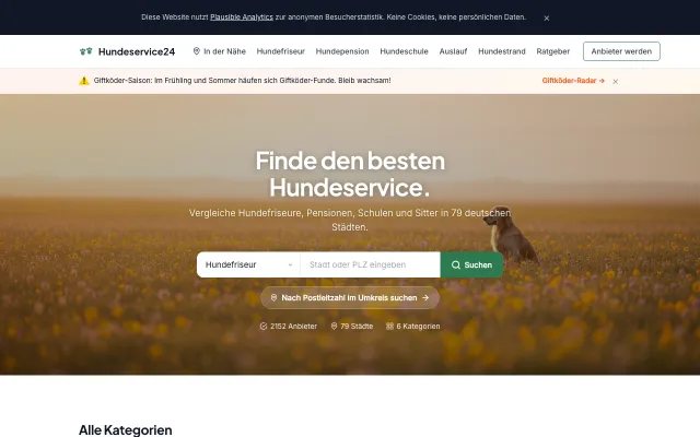 Referenz: Hundeservice24 Portal