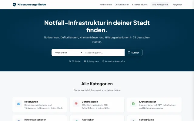 Referenz: Krisenvorsorge-Guide